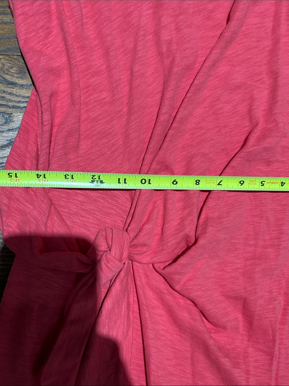 Talbots Coral Pink Sleeveless Midi Dress with Side Knot - Picture 3 of 6